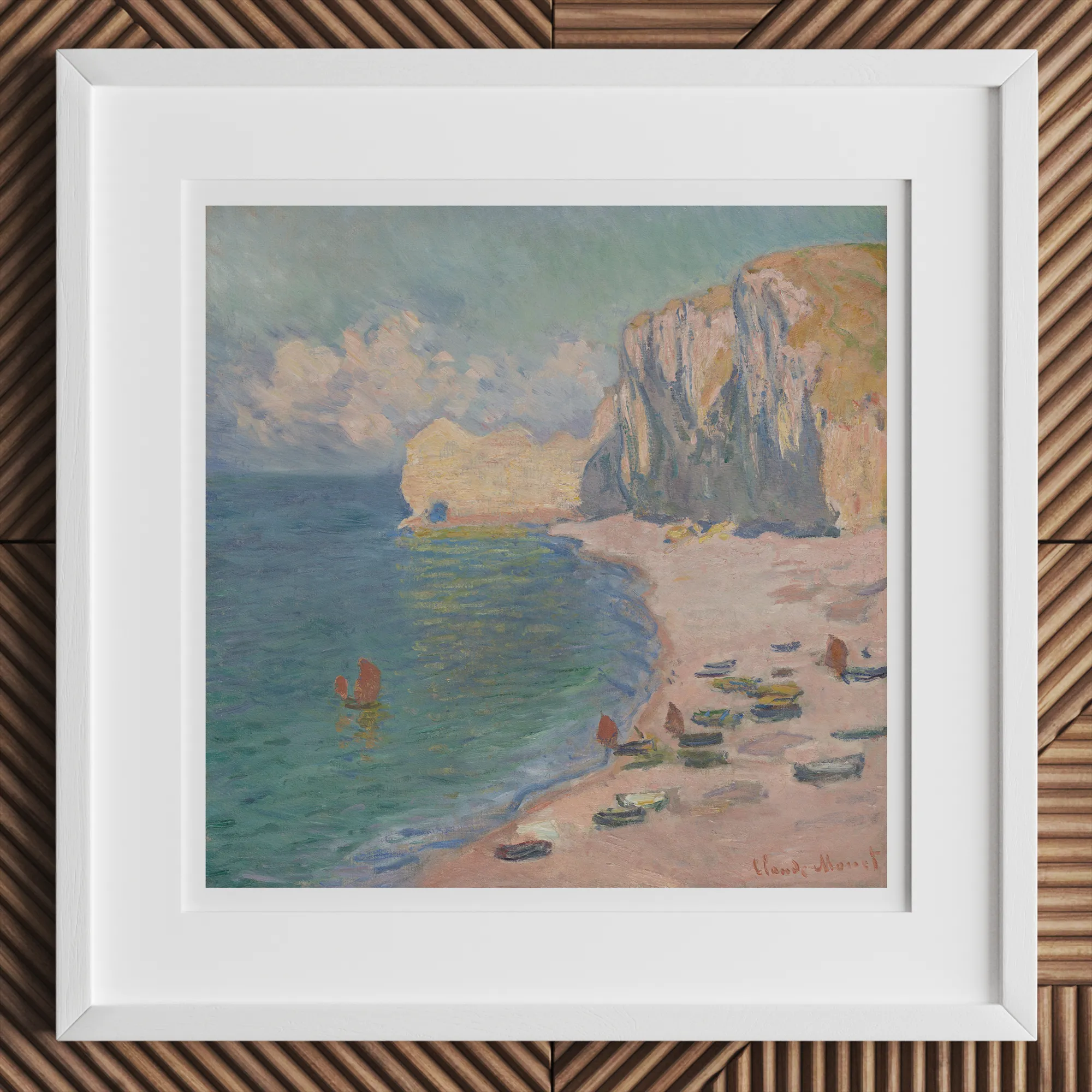 étretat By Claude Monet