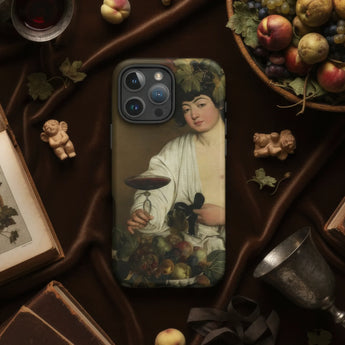 Floral-patterned phone case for an iPhone with a dual-camera setup.