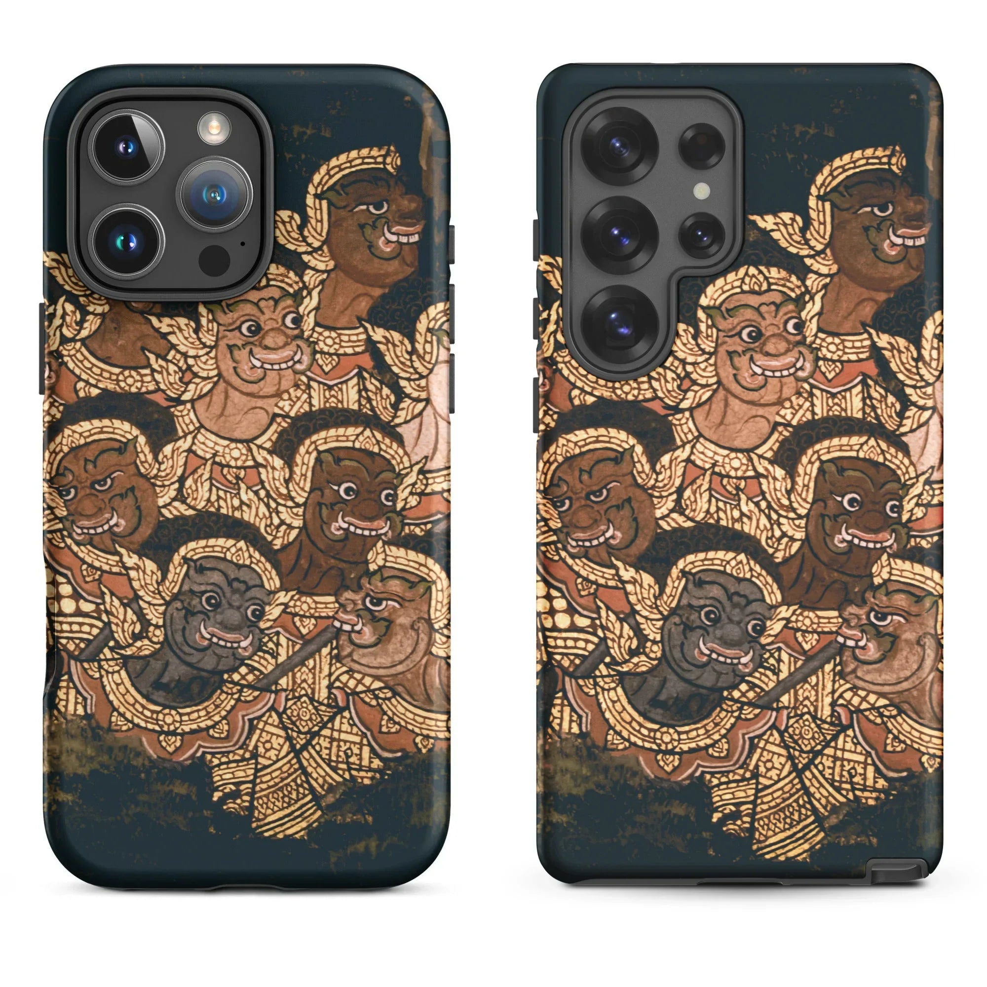 Phone case with Thai art.