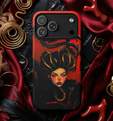Phone case with Thai art.