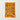 Colorful graphic wall art depicting circus performers and animals on a vibrant orange background.