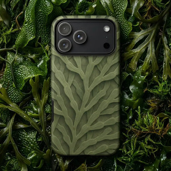 Green Phone Cases featuring a scenic design inspired by lush landscapes and nature's calming hues.