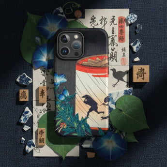 Smartphone with decorative case.