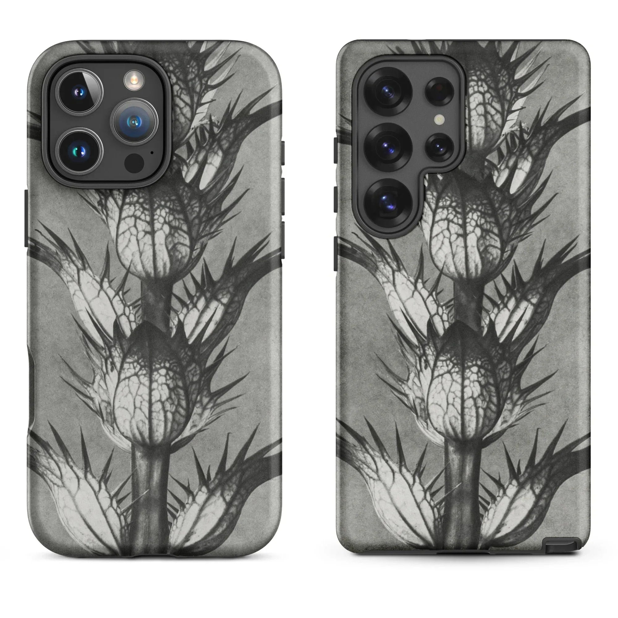 Floral-patterned phone case.
