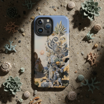 Art-adorned smartphone case.