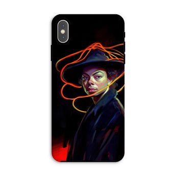Nyx - Gay Witch Iphone Case, Xs Max / Matte, Phone Case Artistic Portrait Person Hat Orange Lines
