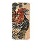 Otsu-e of Eagle - Edo Art Iphone Case, x / Matte, Phone Case Vintage-style Japanese Woodblock Print Eagle Red