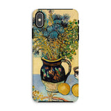Still Life - Vincent Van Gogh Phone Case Iphone Xs Max / Matte Phone Case Colorful Life Painting Flowers Vase Lemons Vincent Gogh, Gogh