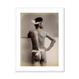 1585 Japanese Wabori Tattoo - S. Ogawa Fine Art Print, Framed Photograph Tattooed Man