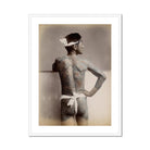 1585 Japanese Wabori Tattoo - S. Ogawa Fine Art Print, Framed Photograph Tattooed Man