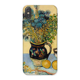 Still Life - Vincent Van Gogh Phone Case Iphone x / Matte Phone Case Colorful Life Painting Flowers Vase Lemons Vincent Gogh, Gogh Iphone