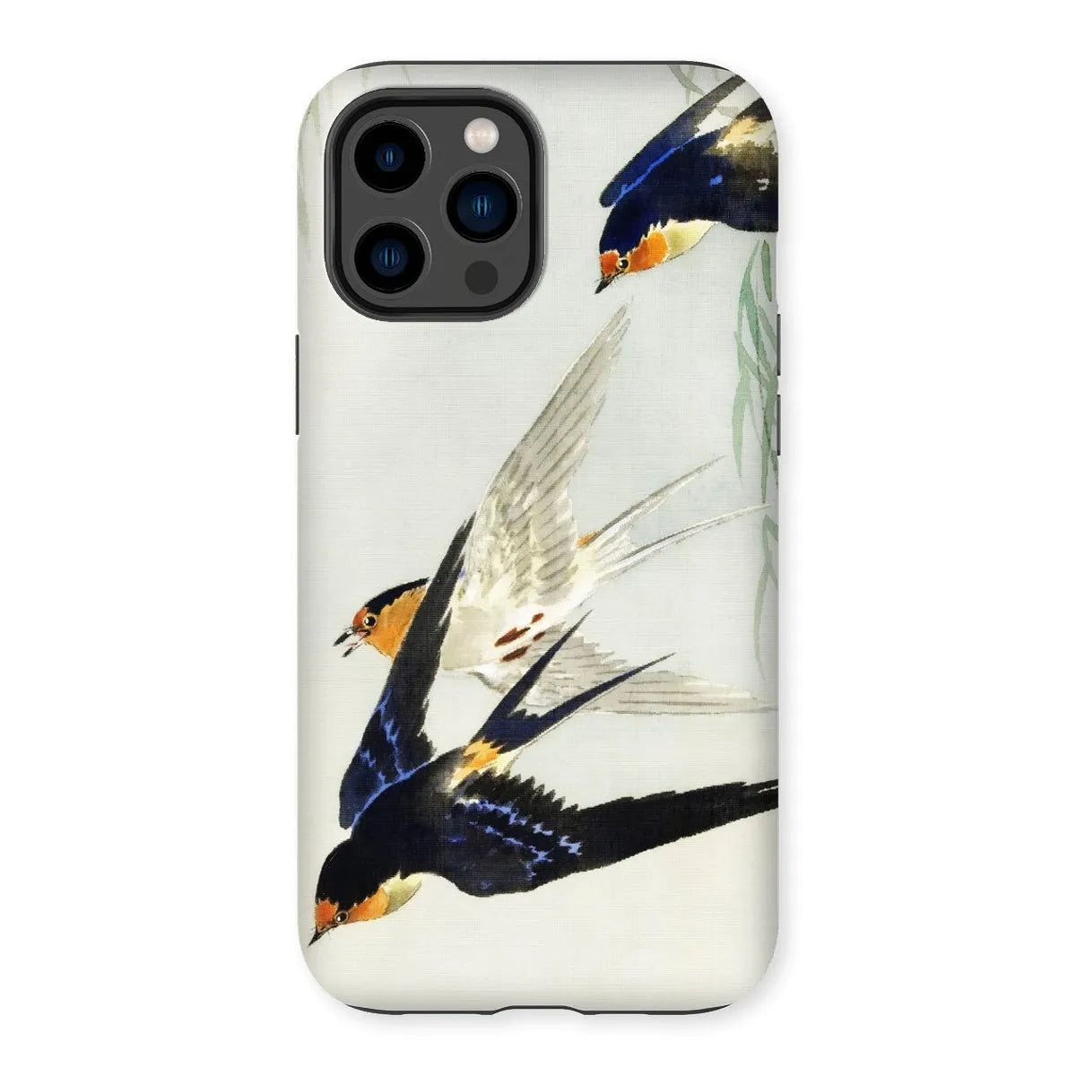 3 Birds In Flight - Kachō-e Art Phone Case - Ohara Koson - Iphone 14 Pro Max / Matte - Mobile Phone Cases - Aesthetic