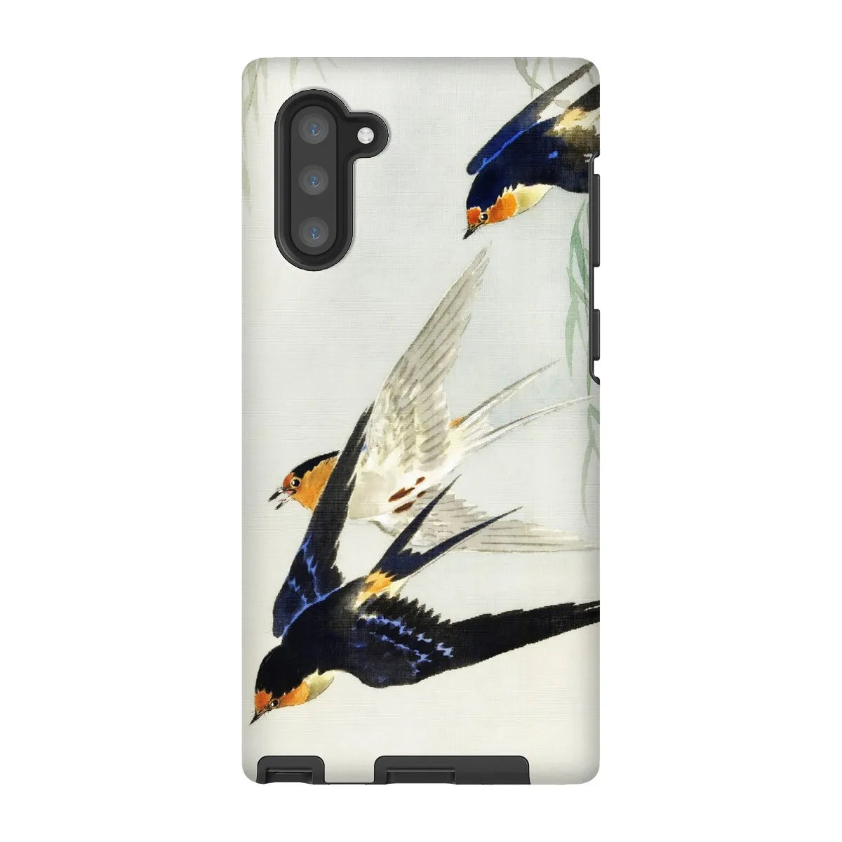 3 Birds In Flight - Kachō-e Art Phone Case - Ohara Koson - Samsung Galaxy Note 10 / Matte - Mobile Phone Cases