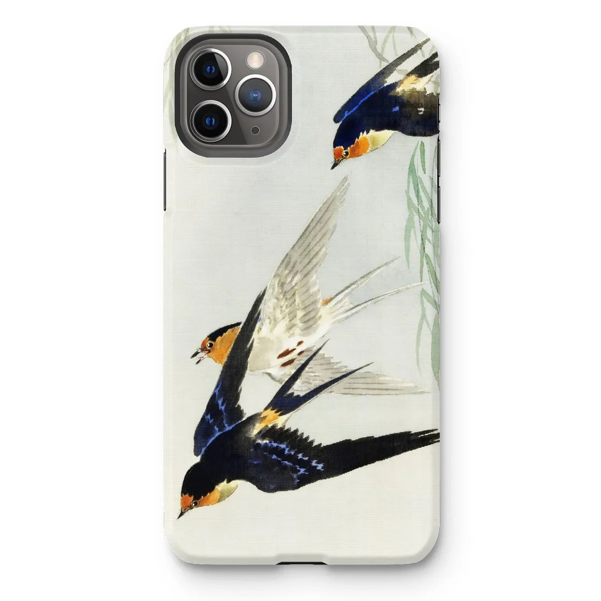 3 Birds In Flight - Kachō-e Art Phone Case - Ohara Koson - Iphone 11 Pro Max / Matte - Mobile Phone Cases - Aesthetic