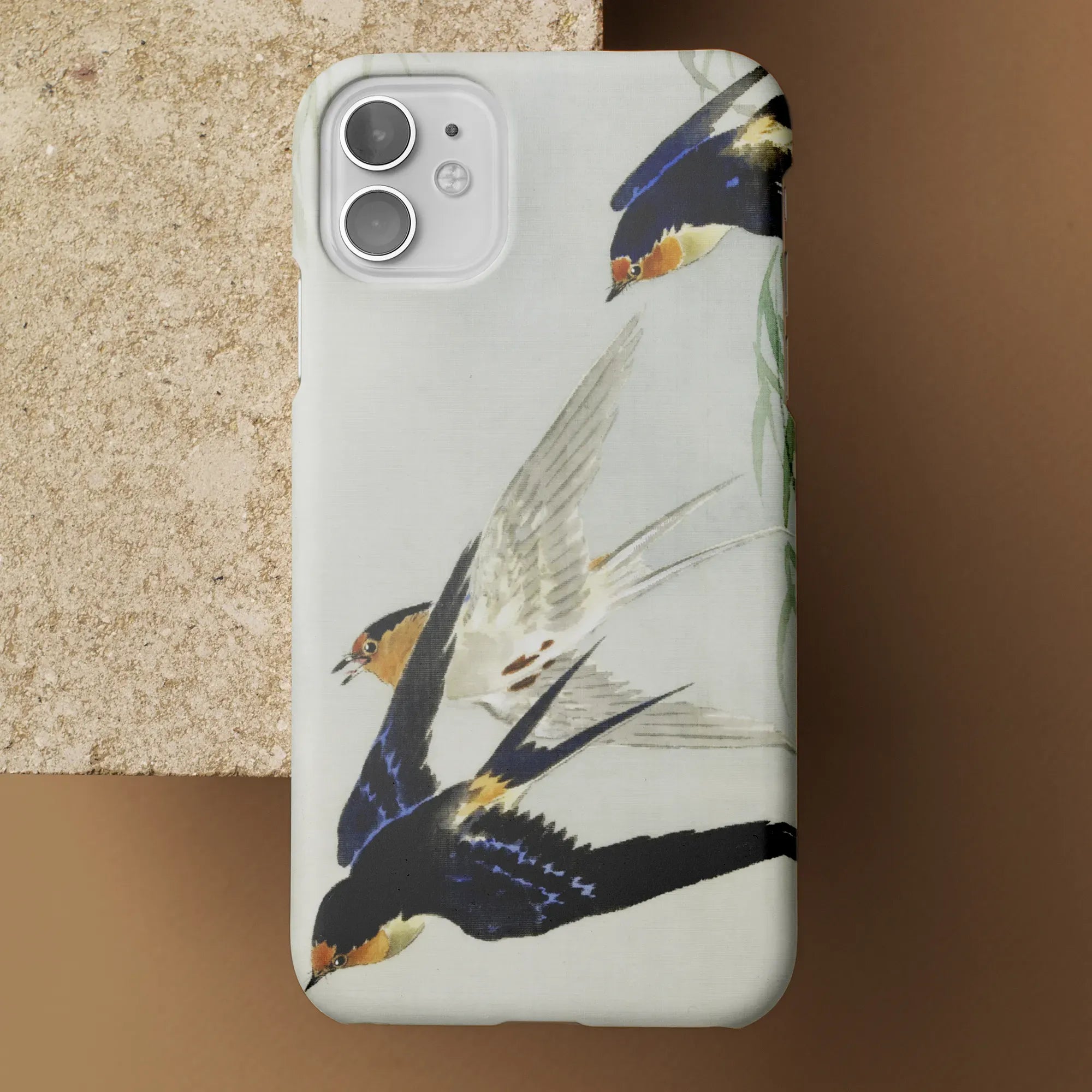 3 Birds In Flight - Kachō-e Art Phone Case - Ohara Koson - Mobile Phone Cases - Aesthetic Art