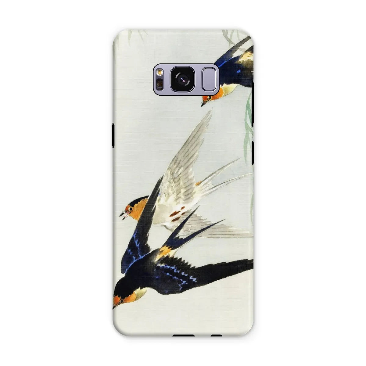 3 Birds In Flight - Kachō-e Art Phone Case - Ohara Koson - Samsung Galaxy S8 Plus / Matte - Mobile Phone Cases