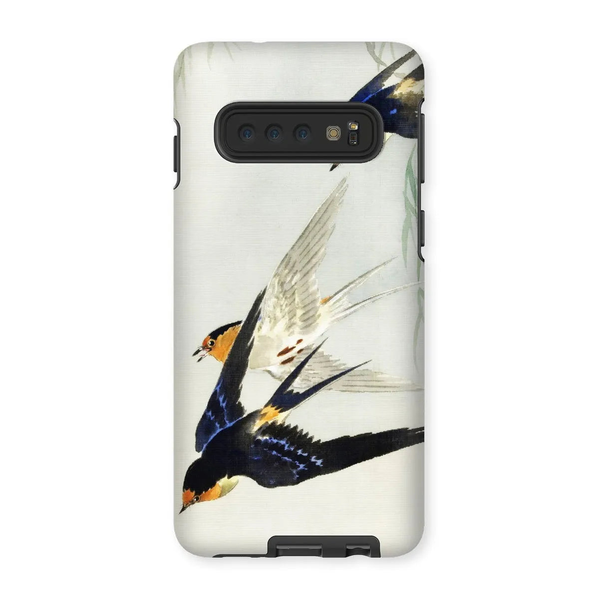 3 Birds In Flight - Kachō-e Art Phone Case - Ohara Koson - Samsung Galaxy S10 / Matte - Mobile Phone Cases - Aesthetic
