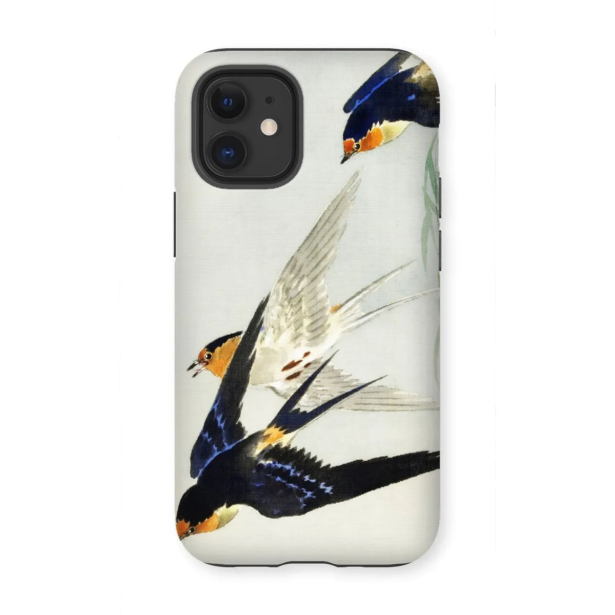 3 Birds In Flight - Kachō-e Art Phone Case - Ohara Koson - Iphone 12 Mini / Matte - Mobile Phone Cases - Aesthetic Art