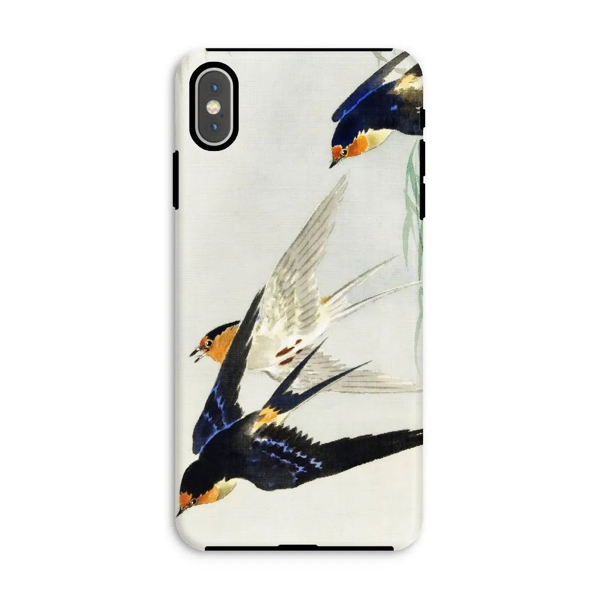 3 Birds In Flight - Kachō-e Art Phone Case - Ohara Koson - Iphone Xs Max / Matte - Mobile Phone Cases - Aesthetic Art