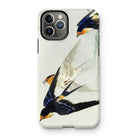 3 Birds in Flight - Ohara Koson Kachō-e Iphone Case, 11 Pro / Matte, Iphone Case Painted Design Swallows Flight