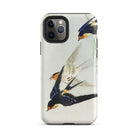 3 Birds in Flight Ohara Koson Kachō e Iphone Case, 11 Pro / Matte, Swallows Themed Phone Case