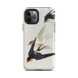 3 Birds in Flight - Ohara Koson Kachō-e Iphone Case 11 Pro / Matte Swallows-themed Phone, Art, Feeling Trapped Mobile Cases