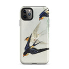 3 Birds in Flight Ohara Koson Kachō e Iphone Case, 11 Pro Max / Matte, Bird Themed Smartphone Case