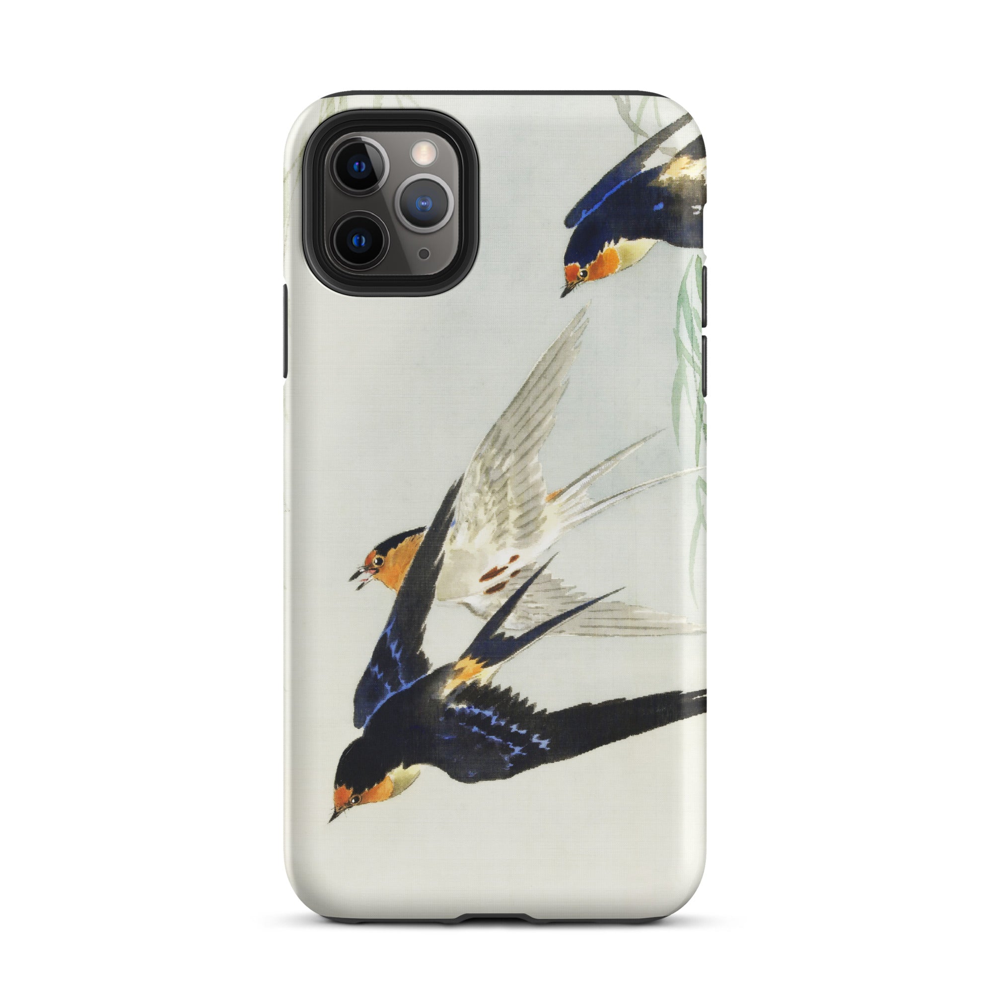 3 Birds in Flight Ohara Koson Kachō e Iphone Case, 11 Pro Max / Matte, Bird Themed Smartphone Case