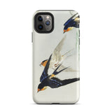 3 Birds in Flight - Ohara Koson Kachō-e Iphone Case 11 Pro Max / Matte Bird-themed Smartphone, Art, Feeling Trapped Mobile Phone Cases