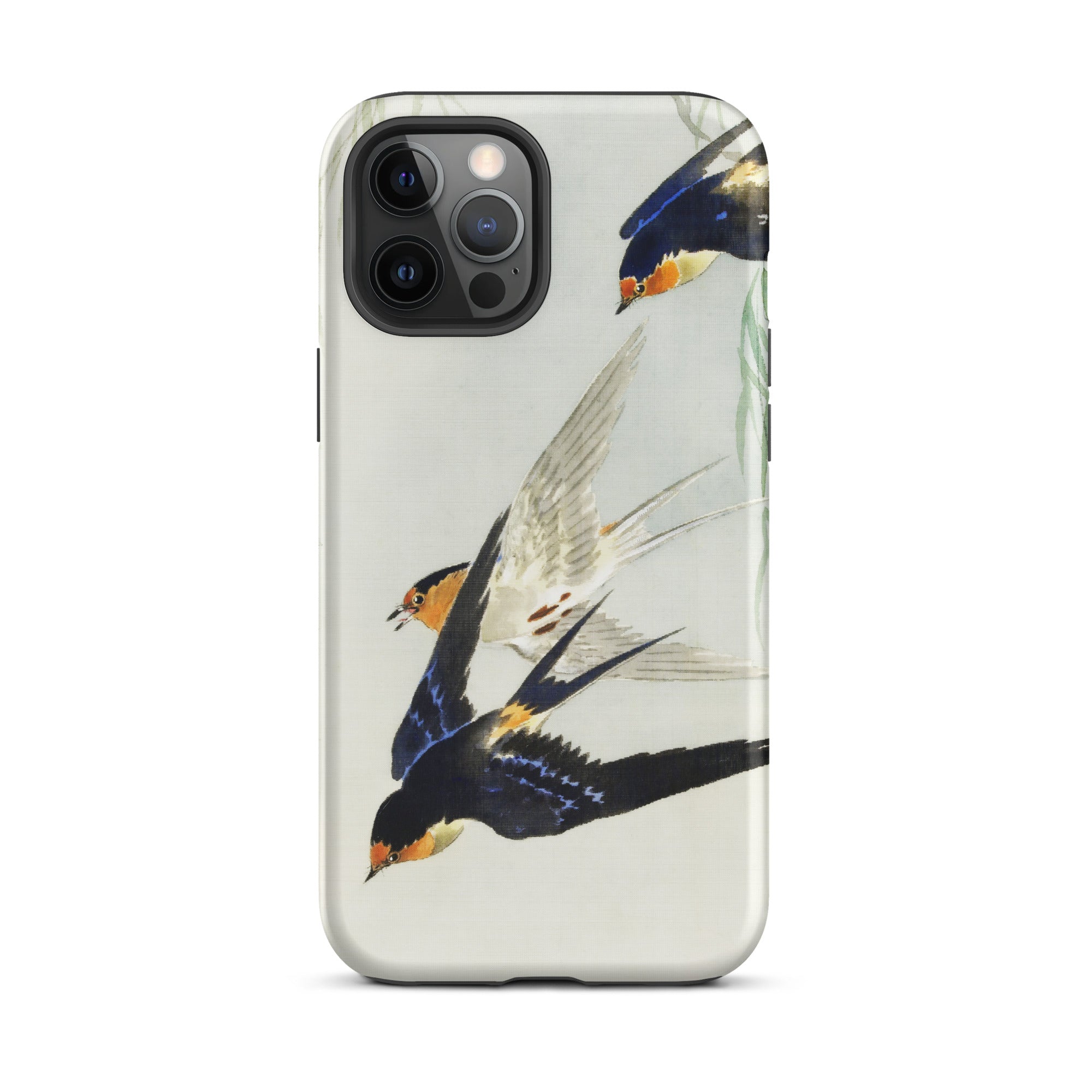 3 Birds in Flight Ohara Koson Kachō e Iphone Case, 12 Pro Max / Matte, Bird Themed Iphone Case