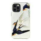 3 Birds in Flight - Ohara Koson Kachō-e Iphone Case, 13 Pro / Matte, Phone Case Painted Design Swallows Flight