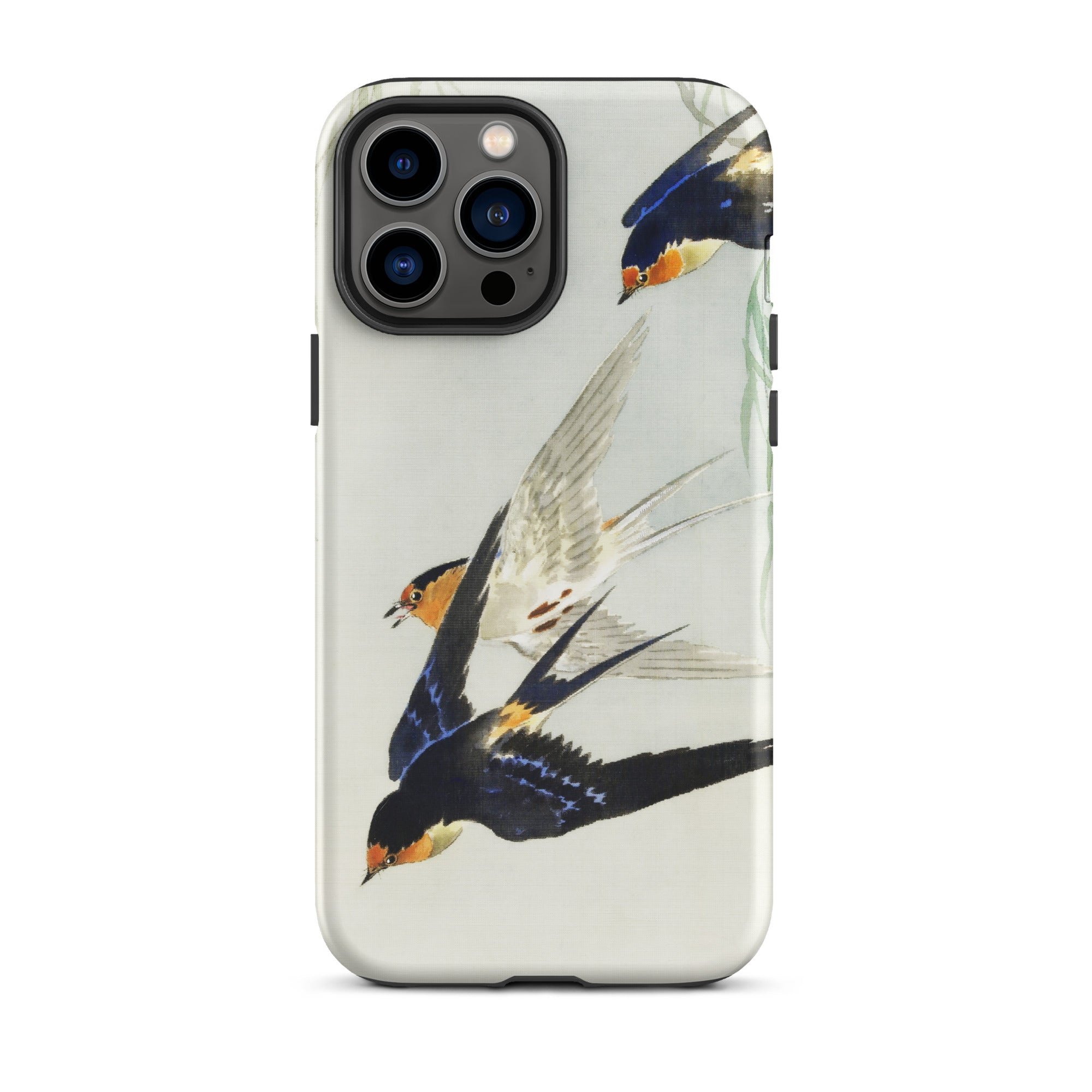 3 Birds in Flight Ohara Koson Kachō e Iphone Case, 13 Pro Max / Matte, Iphone Case Bird Art