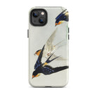 3 Birds in Flight Ohara Koson Kachō e Iphone Case, 14 Plus / Matte, Bird Themed Iphone Case