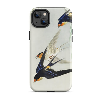 3 Birds in Flight - Ohara Koson Kachō-e Iphone Case 14 Plus / Matte Bird-themed, Art, Feeling Trapped Mobile Phone Cases
