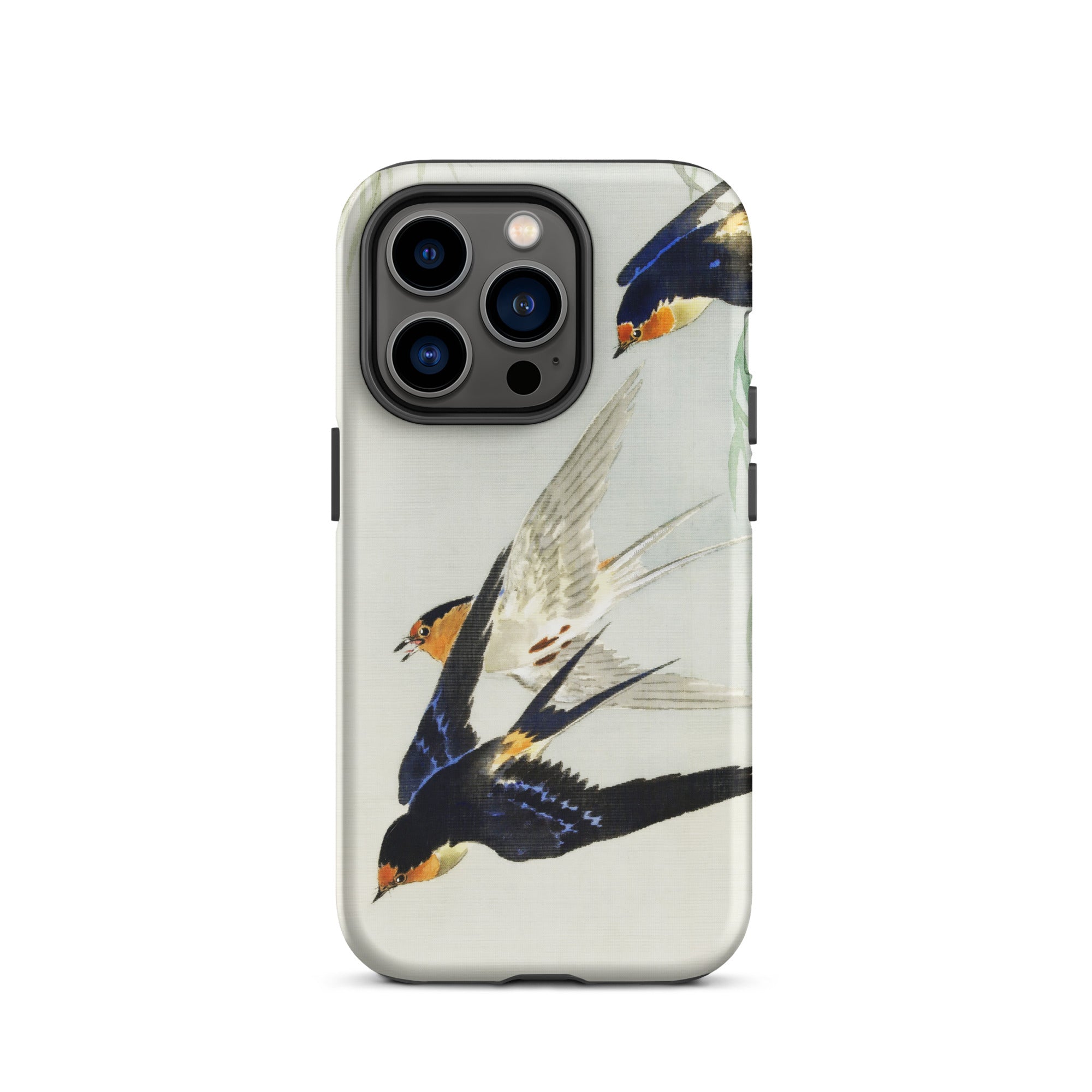 3 Birds in Flight Ohara Koson Kachō e Iphone Case, 14 Pro / Matte, Bird Themed Phone Case