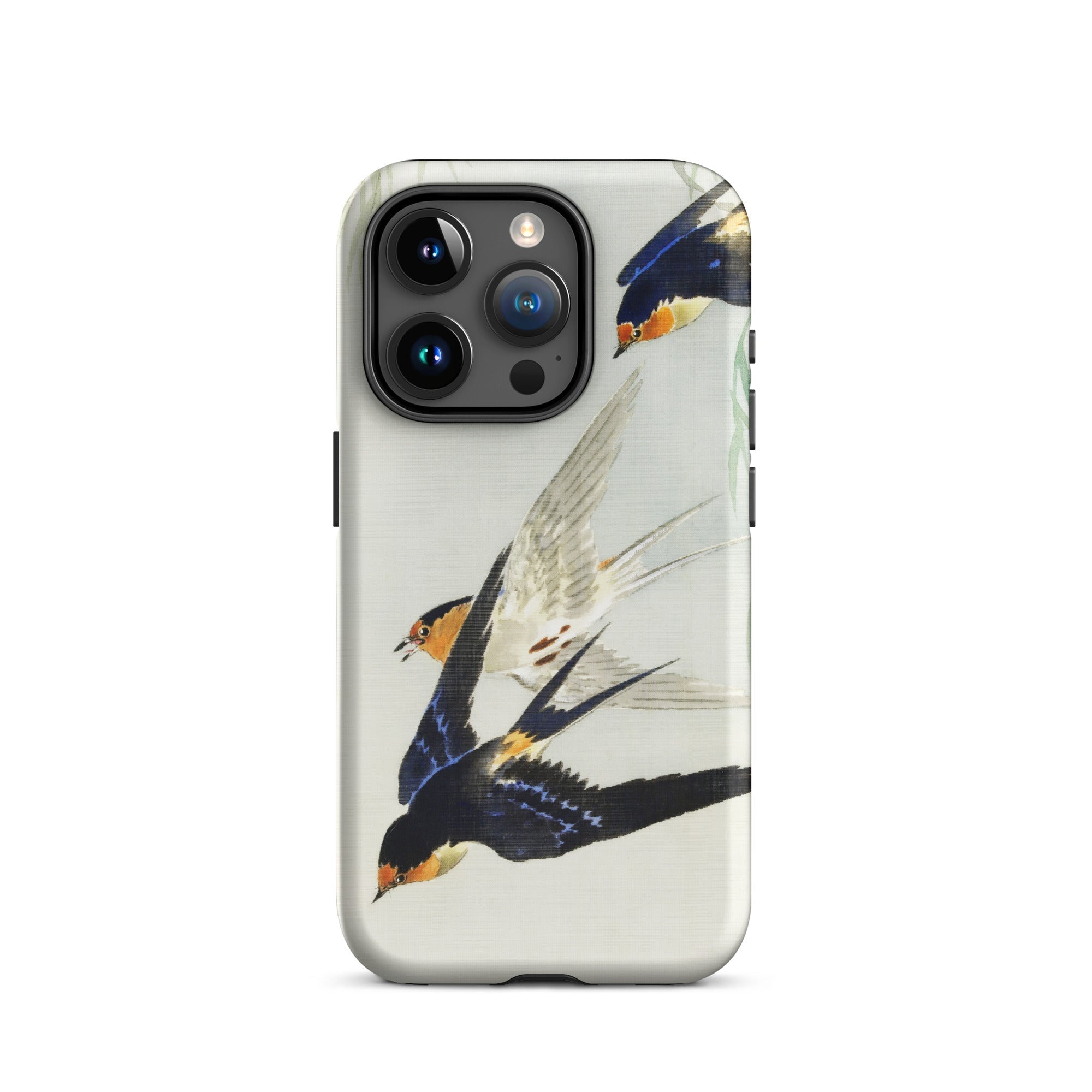 3 Birds in Flight Ohara Koson Kachō e Iphone Case, 15 Pro / Matte, Smartphone Case Bird Art
