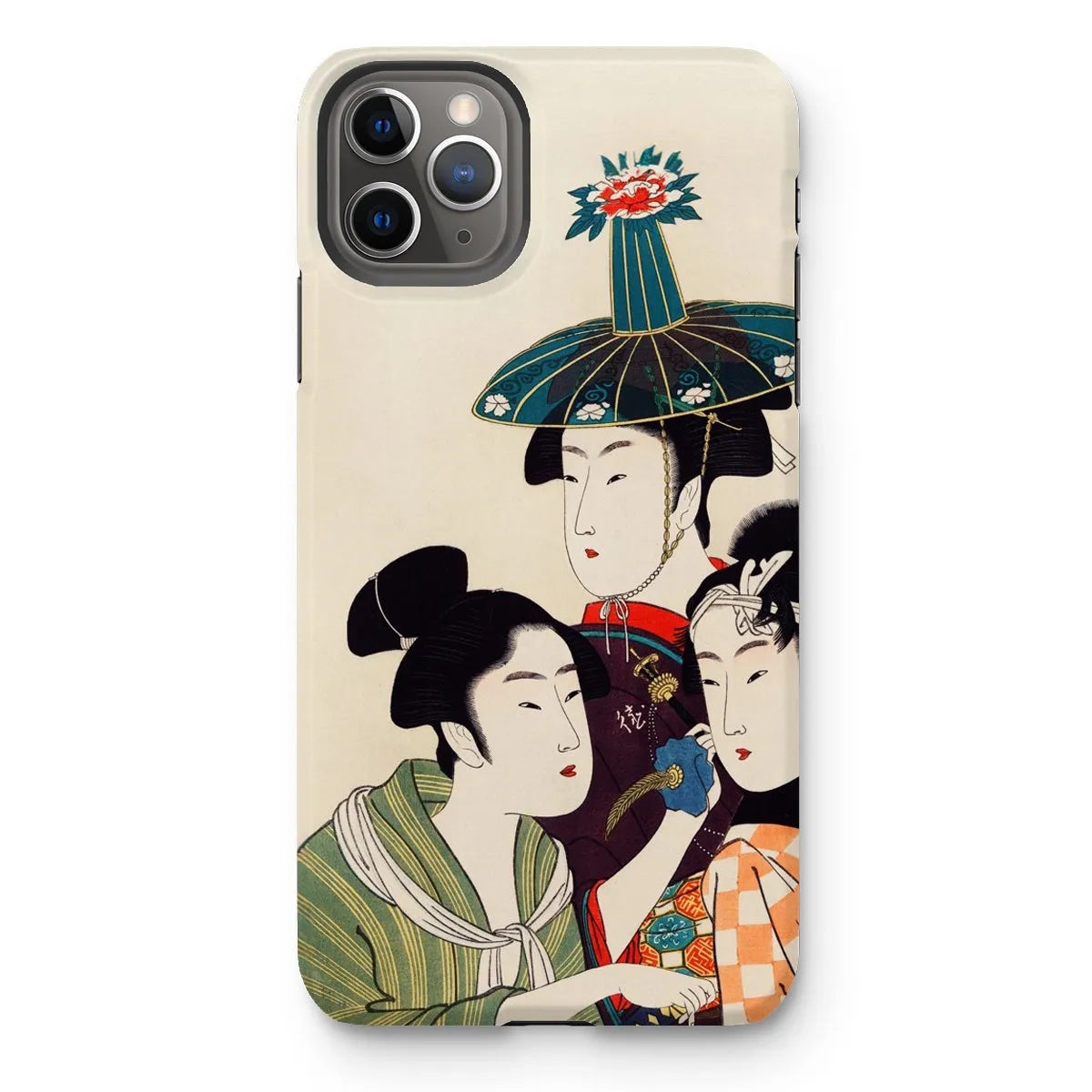 3 Young Men Or Women - Japanese Ukiyo-e Phone Case - Utamaro - Iphone 11 Pro Max / Matte - Mobile Phone Cases