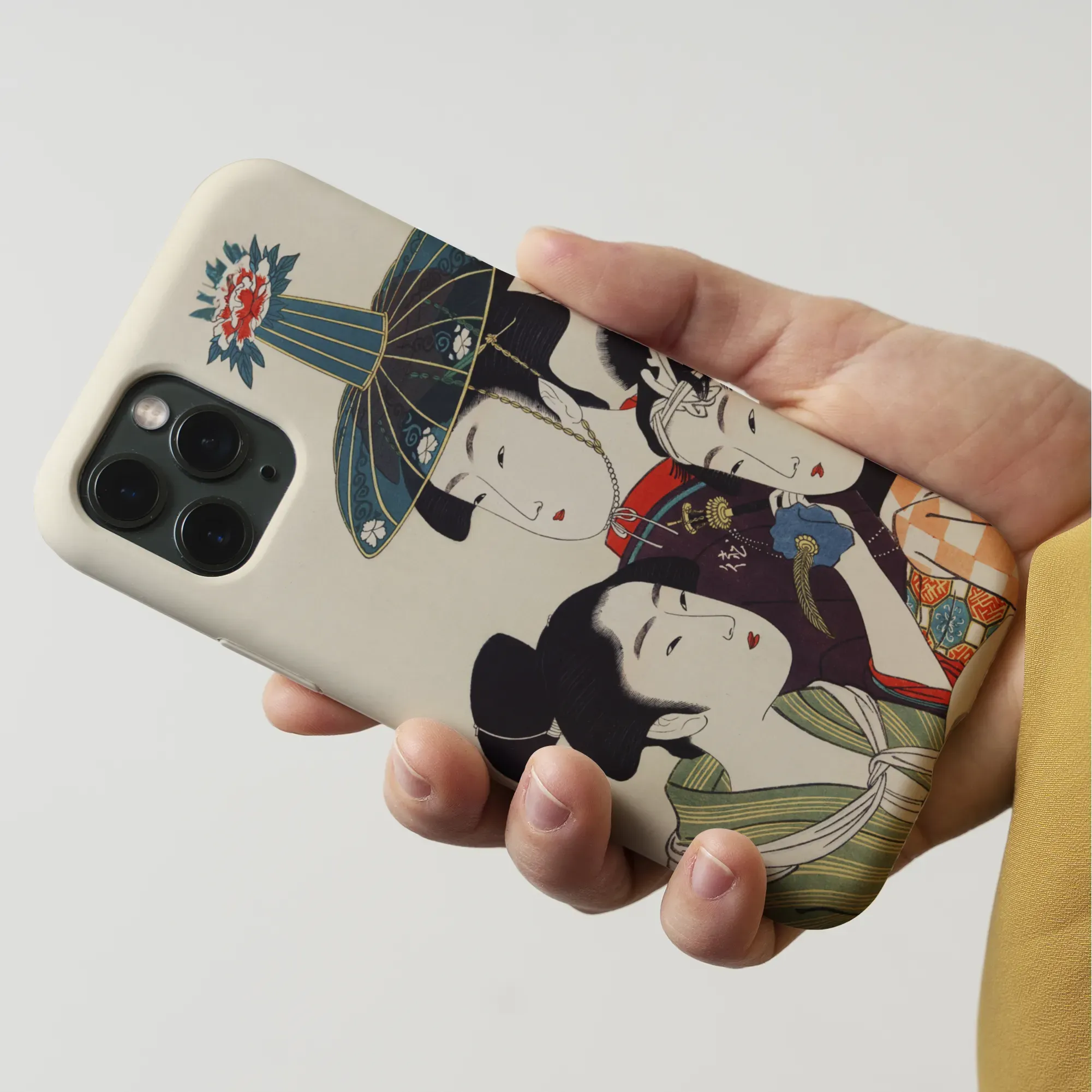 3 Young Men Or Women - Japanese Ukiyo-e Phone Case - Utamaro - Mobile Phone Cases - Aesthetic Art