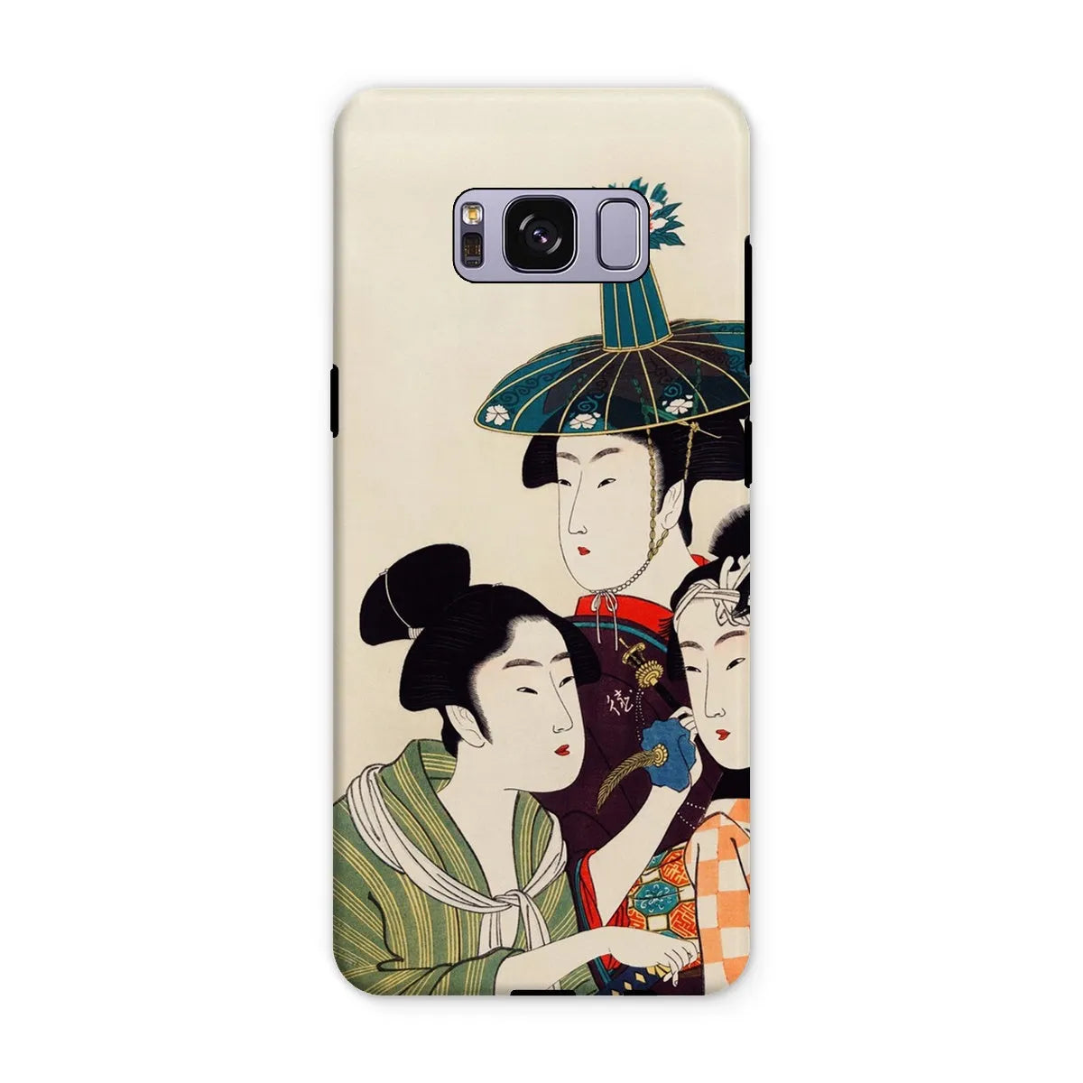 3 Young Men Or Women - Japanese Ukiyo-e Phone Case - Utamaro - Samsung Galaxy S8 Plus / Matte - Mobile Phone Cases