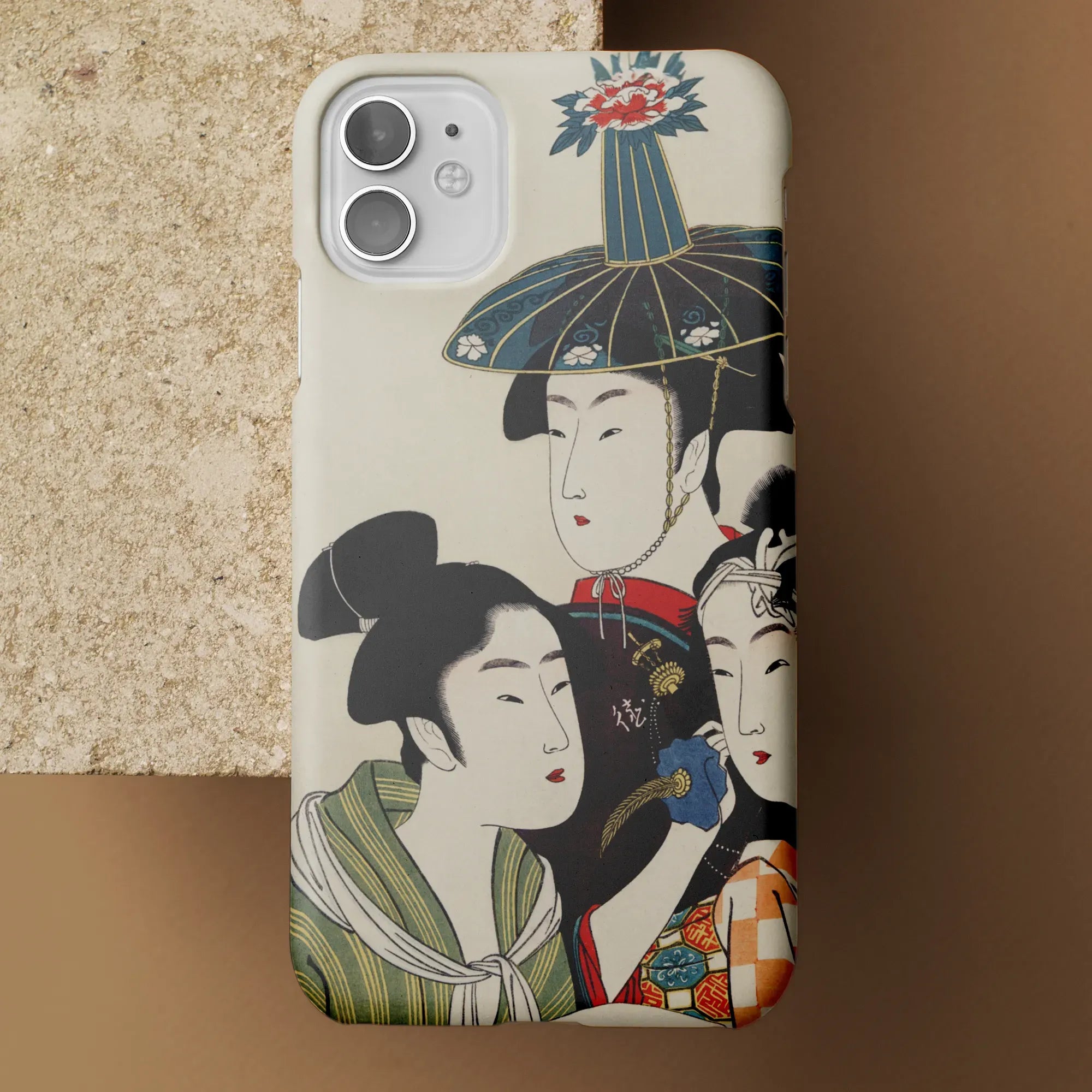 3 Young Men Or Women - Japanese Ukiyo-e Phone Case - Utamaro - Mobile Phone Cases - Aesthetic Art