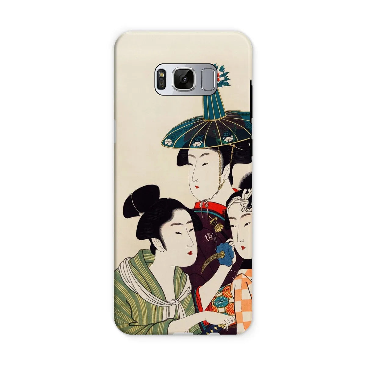 3 Young Men Or Women - Japanese Ukiyo-e Phone Case - Utamaro - Samsung Galaxy S8 / Matte - Mobile Phone Cases