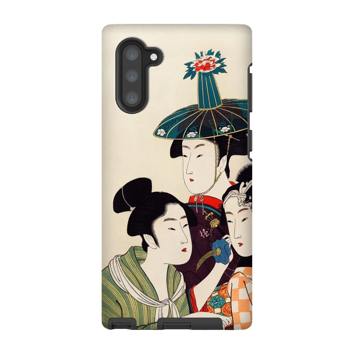 3 Young Men Or Women - Japanese Ukiyo-e Phone Case - Utamaro - Samsung Galaxy Note 10 / Matte - Mobile Phone Cases