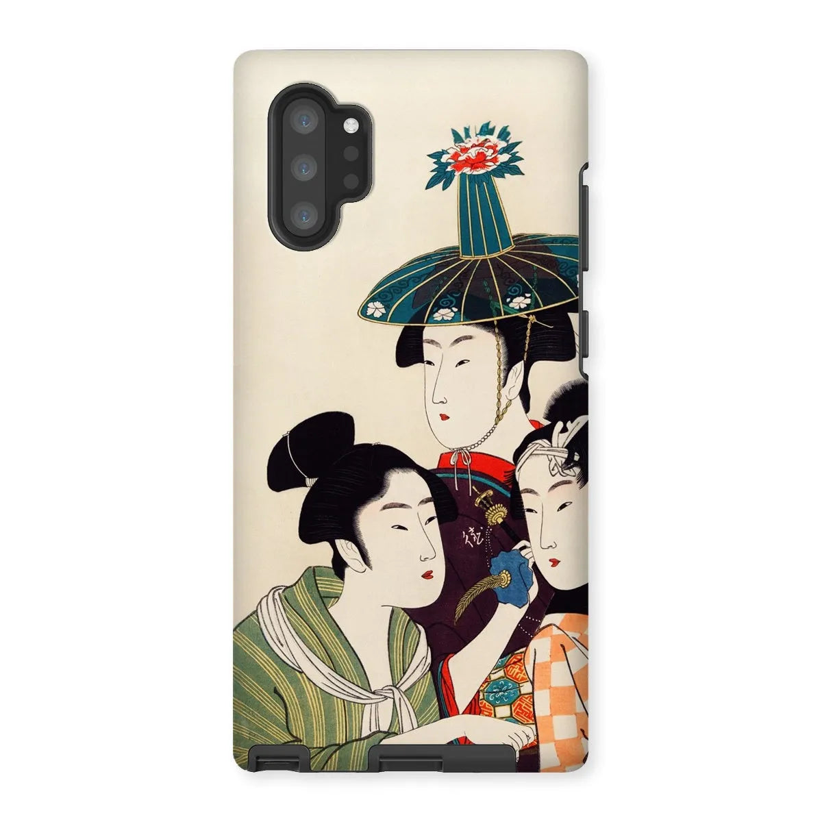 3 Young Men Or Women - Japanese Ukiyo-e Phone Case - Utamaro - Samsung Galaxy Note 10p / Matte - Mobile Phone Cases