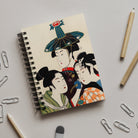 3 Young Men or Women - Utamaro Edo Period Notebook A5 / Graph Notebooks & Notepads