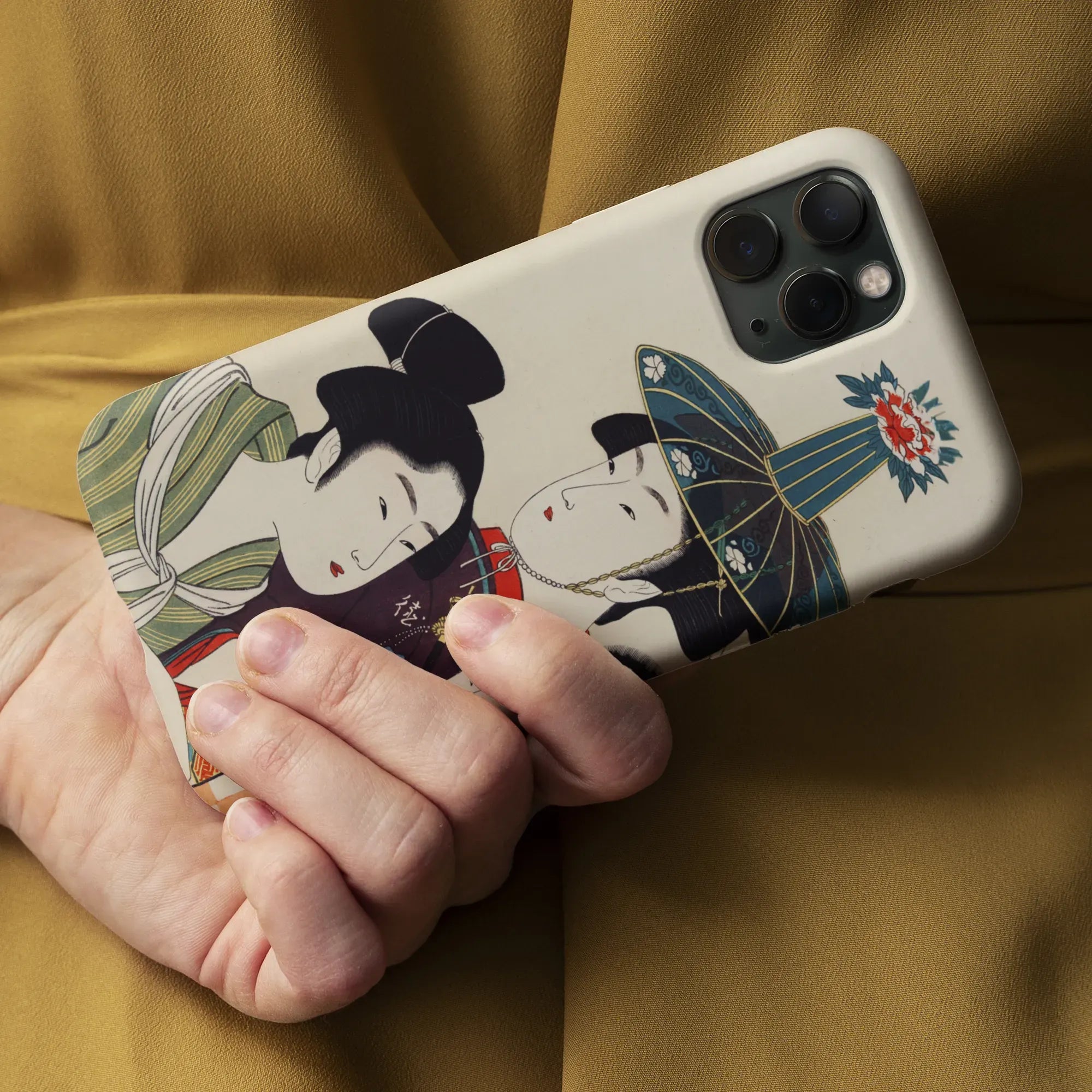 3 Young Men Or Women - Utamaro Edo Ukiyo-e Art Phone Case - Mobile Phone Cases - Aesthetic Art