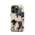3 Young Men or Women Utamaro Ukiyo e Iphone Case, 13 Pro / Matte, Iphone Case Japanese Art