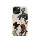 3 Young Men or Women Utamaro Ukiyo e Iphone Case, 15 / Matte, Japanese Art Phone Case