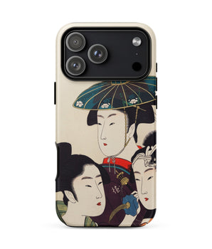 Iphone 17 Pro Max / Matte 3 Young Men or Women - Utamaro Ukiyo-e Phone Case Kitagawa’s Three, Edo-period Japan, Sumptuous Portal