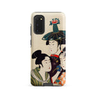 3 Young Men or Women Utamaro Ukiyo e Samsung Case, Galaxy S20 / Matte, Smartphone Case Traditional Japanese Ukiyo Style Print Three