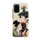 3 Young Men or Women Utamaro Ukiyo e Samsung Case, Galaxy S20 Plus / Matte, Smartphone Case Traditional Japanese Art Design Three Figures